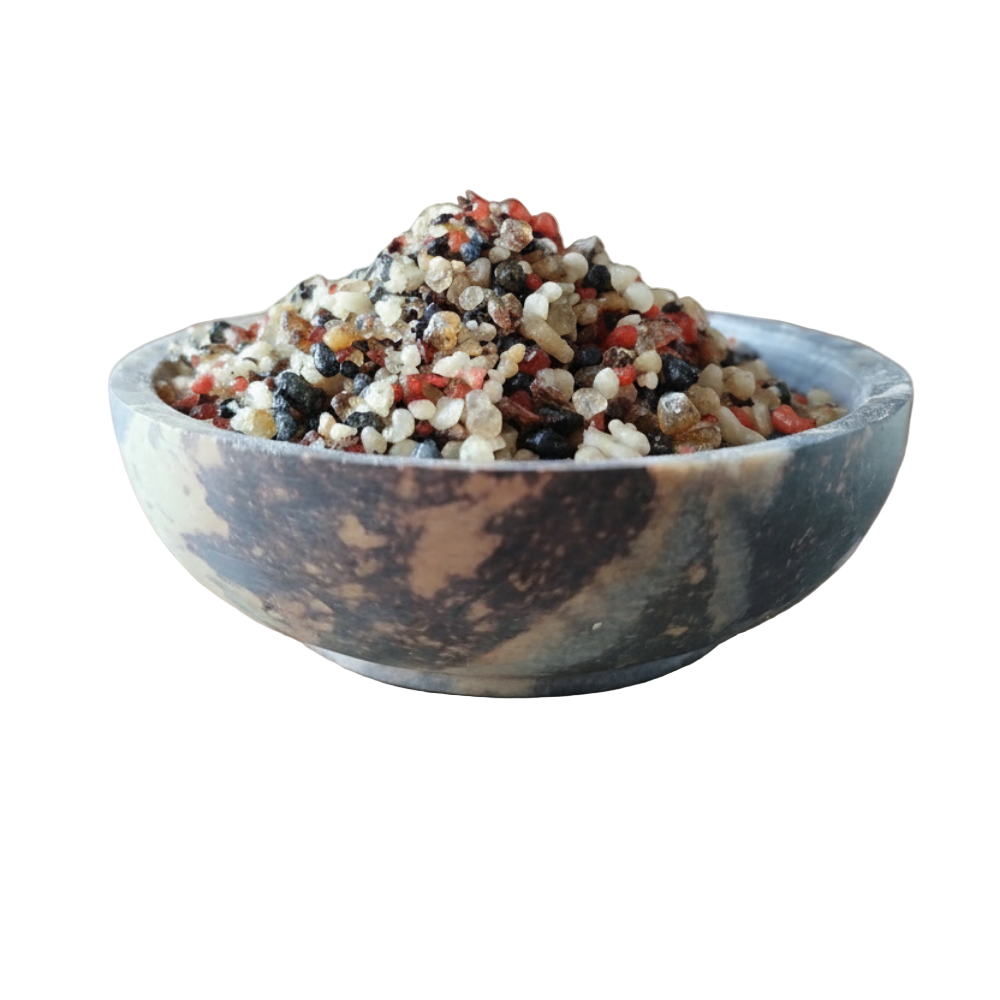 Incenso Pontificale - mix di resine e fiori - varietà di Olibano, Fiori di lavanda, fiori di calendula