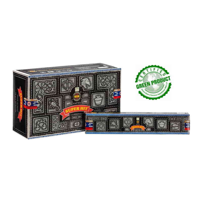 Satya Nag Champa Super Hit – bastoncini di incenso, confezione da 15 g