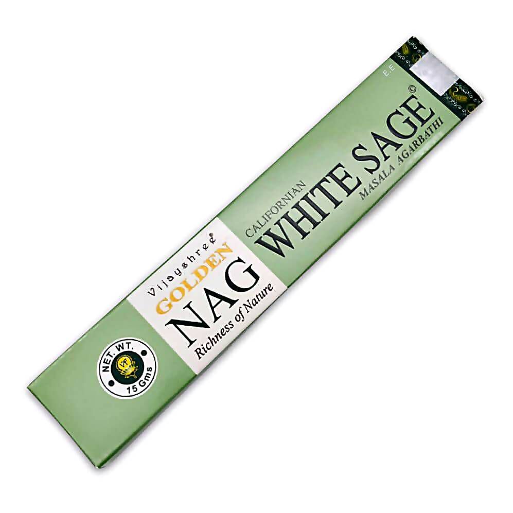 Salvia Bianca - Bastoncini di Incenso - Vijayshree Golden Nag - 15g