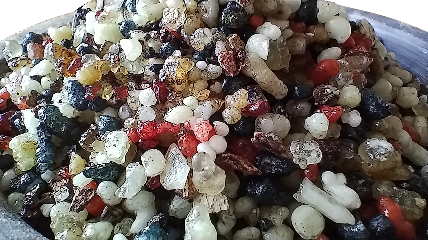 Pontifical Incense - mix of resins and flowers - varieties of Olibanum, Lavender flowers, Calendula flowers