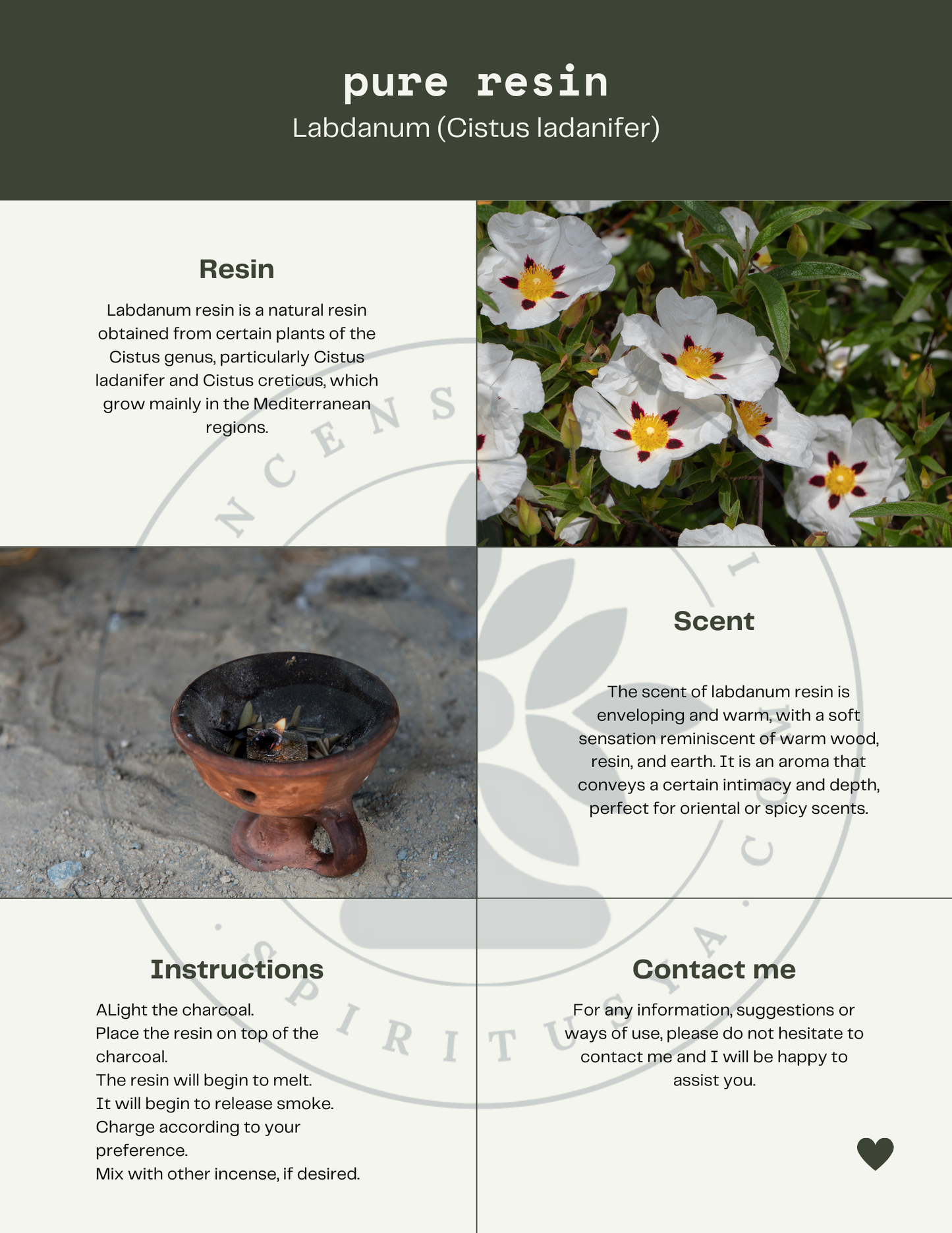 Labdanum resin - Labdanum